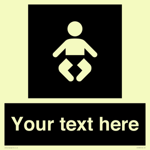 Custom information: black panel baby change